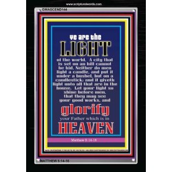 YOU ARE THE LIGHT OF THE WORLD   Bible Scriptures on Forgiveness Frame   (GWASCEND144)   "25x33"