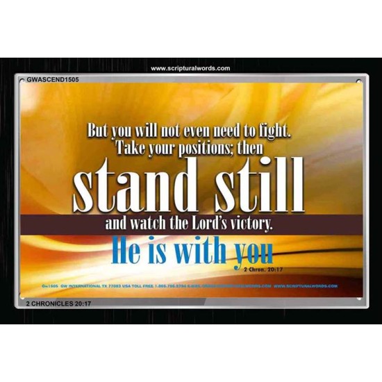 STAND STILL   Framed Bible Verse   (GWASCEND1505)   