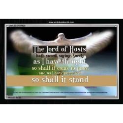 THE LORD OF HOSTS   Large Framed Scriptural Wall Art   (GWASCEND1529)   