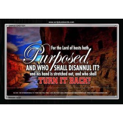WHO SHALL DISANNUL IT   Large Frame Scriptural Wall Art   (GWASCEND1531)   