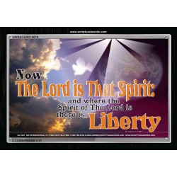 THE LORD IS THAT SPIRIT   Christian Quote Frame   (GWASCEND1607A)   