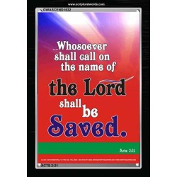 WHOSOEVER SHALL CALL   Inspiration Wall Art Frame   (GWASCEND1632)   "25x33"