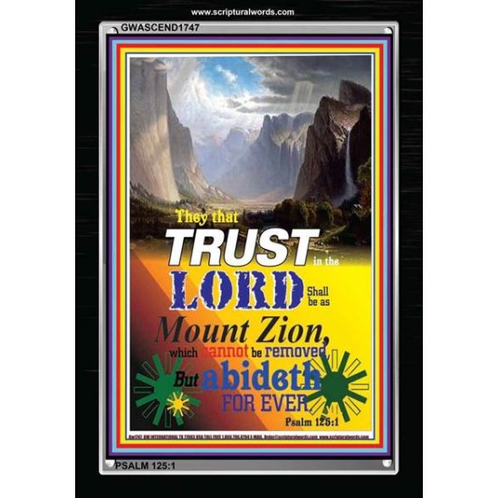 BE AS MOUNT ZION   Modern Christian Wall Dcor   (GWASCEND1747)   