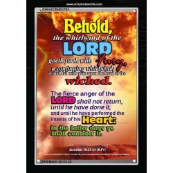 THE WHIRLWIND OF THE LORD   Bible Verses Wall Art Acrylic Glass Frame   (GWASCEND1781)   