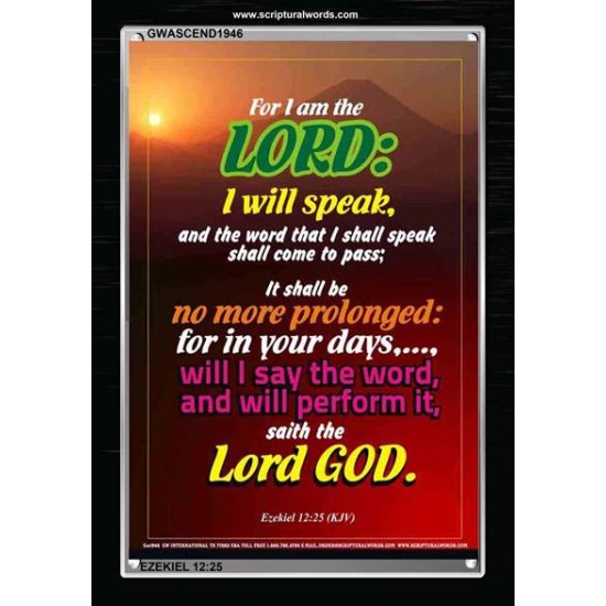 WILL PERFORM IT   Scripture Wall Art   (GWASCEND1946)   