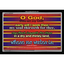 THOU ART MY GOD   Christian Wall Dcor Frame   (GWASCEND2001)   