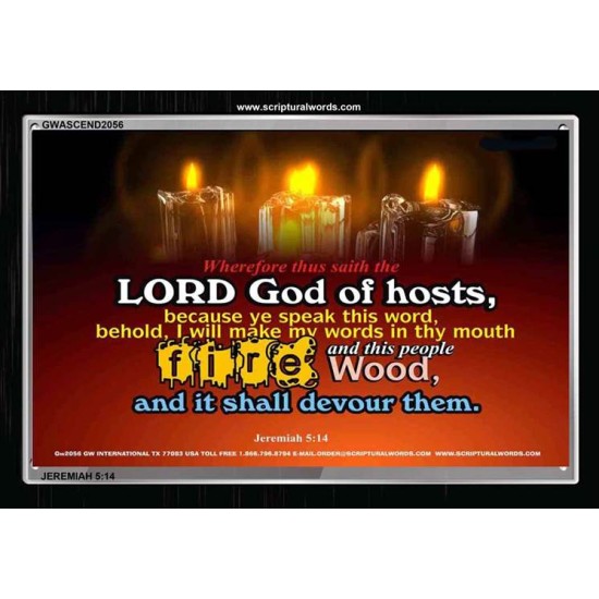 THE LORD GOD OF HOSTS   Framed Children Room Wall Decoration   (GWASCEND2056)   