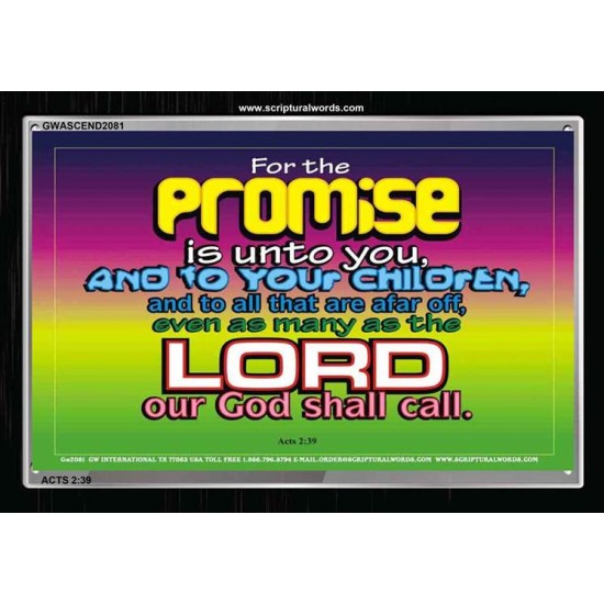 THE PROMISE   Scripture Art   (GWASCEND2081)   