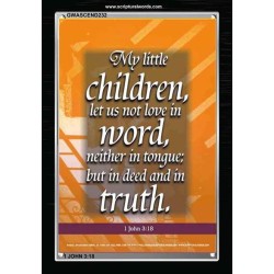 TRUE LOVE   Contemporary Christian Wall Art Acrylic Glass frame   (GWASCEND232)   "25x33"