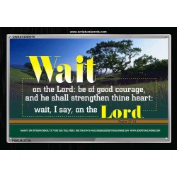WAIT ON THE LORD   Contemporary Wall Decor   (GWASCEND270)   