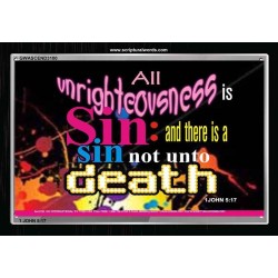 UNRIGHTEOUSNESS IS SIN   Modern Art   (GWASCEND3100)   "33x25"