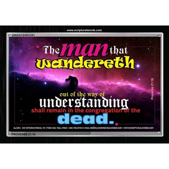 UNDERSTANDING   Inspirational Bible Verse Framed   (GWASCEND3351)   