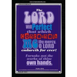 THE WORKS OF THINE OWN HANDS   Frame Bible Verse Online   (GWASCEND3415)   