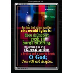 THE SACRIFICES OF GOD   Christian Frame Art   (GWASCEND3461)   