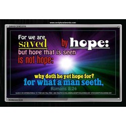 WE ARE SAVED BY HOPE   Inspiration office art and wall dcor   (GWASCEND3516)   