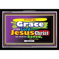 THE GRACE OF THE LORD   Custom Frame Scriptural ArtWork   (GWASCEND3696)   