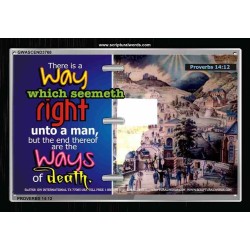 THE NARROW WAY   Bible Verse Framed for Home Online   (GWASCEND3768)   