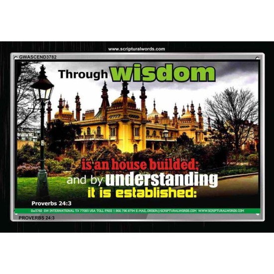 WISDOM AND UNDERSTANDING   Scripture Wall Art   (GWASCEND3782)   