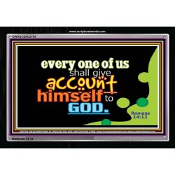 YOU SHALL GIVE ACCOUNT   Frame Scriptural Dcor   (GWASCEND3798)   