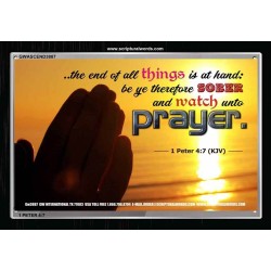 WATCH AND PRAY   Christian Wall Art Poster   (GWASCEND3887)   