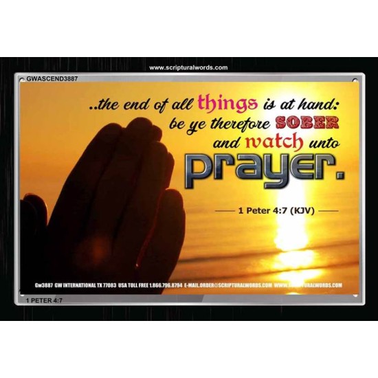 WATCH AND PRAY   Christian Wall Art Poster   (GWASCEND3887)   