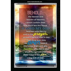 THINE EYES MAY BE OPEN TOWARD THIS HOUSE   Bible Verse Wall Art Frame   (GWASCEND3935)   