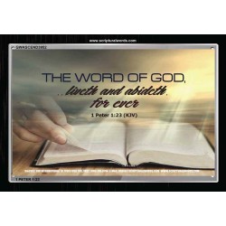 THE WORD OF GOD   Biblical Art Acrylic Glass Frame   (GWASCEND3952)   