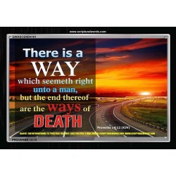 THE WAYS OF DEATH   Large Frame Scripture Wall Art   (GWASCEND4101)   