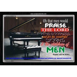 THAT MEN WOULD PRAISE THE LORD   Affordable Wall Art   (GWASCEND4112)   