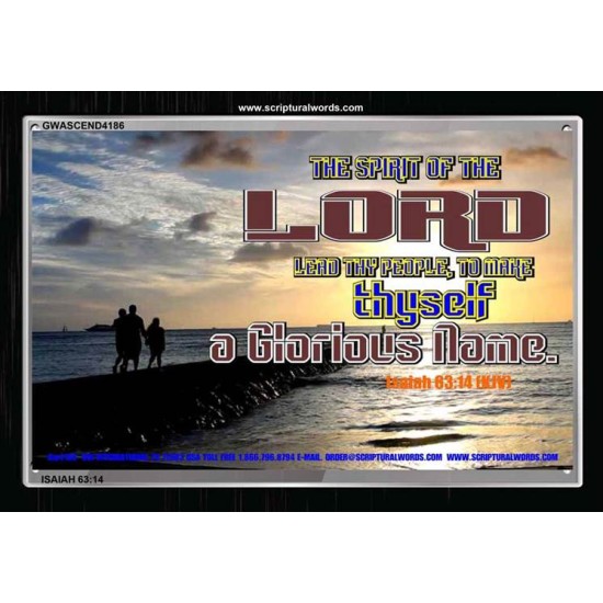 THE SPIRIT OF THE LORD   Framed Restroom Wall Decoration   (GWASCEND4186)   