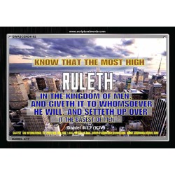 THE MOST HIGH RULETH   Framed Bible Verses   (GWASCEND4192)   