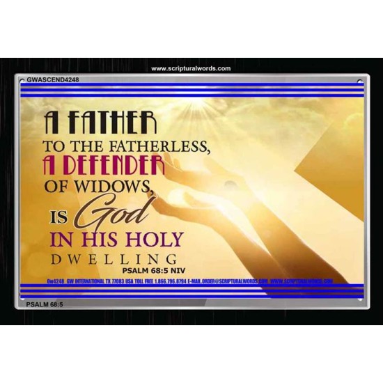 A FATHER TO THE FATHERLESS   Christian Quote Framed   (GWASCEND4248)   