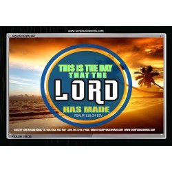 THE DAY THE LORD HAS MADE   Framed Lobby Wall Decoration   (GWASCEND4267)   