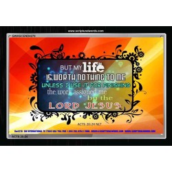 THE WORTH OF LIFE   Framed Interior Wall Decoration   (GWASCEND4270)   