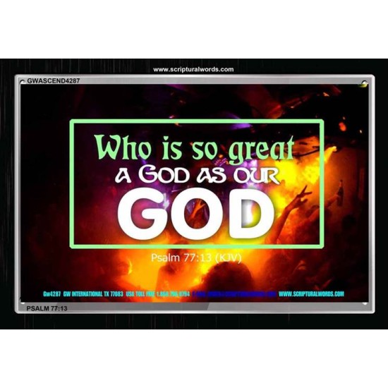 THE GREAT GOD   Framed Bible Verses   (GWASCEND4287)   