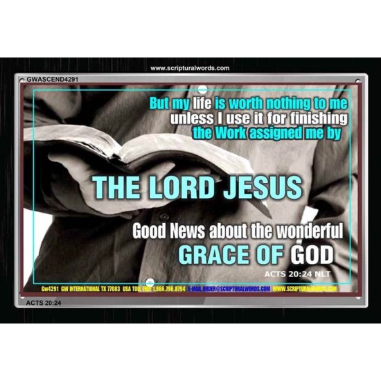 THE LORD JESUS   Framed Bible Verse   (GWASCEND4291)   