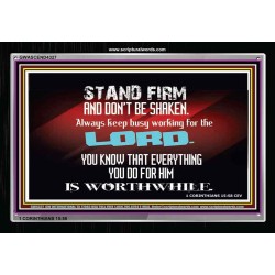 STAND FIRM   Large Frame Scripture Wall Art   (GWASCEND4327)   