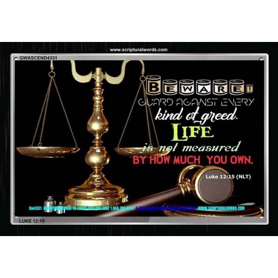 THE WORTH OF LIFE   Frame Bible Verse Art    (GWASCEND4331)   