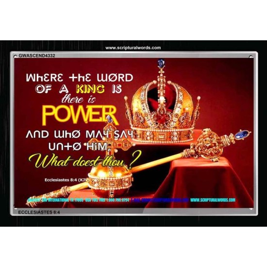 THE WORD OF THE LORD IS POWER   Scripture Wall Art   (GWASCEND4332)   