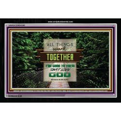 ALL THINGS WORK TOGETHER   Bible Verse Frame Art Prints   (GWASCEND4340)   