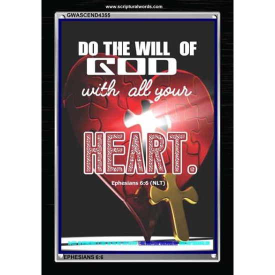 ALL YOUR HEART   Encouraging Bible Verses Framed   (GWASCEND4355)   