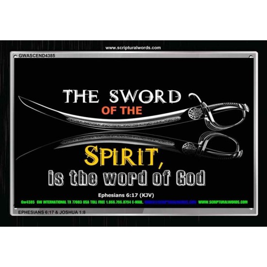 SWORD OF THE SPIRIT   Custom Christian Wall Art   (GWASCEND4385)   