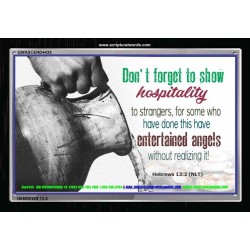 SHOW HOSPITALITY   Bible Verse Frame for Home   (GWASCEND4435)   
