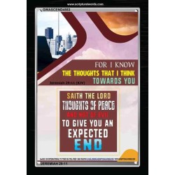 THE THOUGHTS THAT I THINK   Scripture Art Acrylic Glass Frame   (GWASCEND4553)   