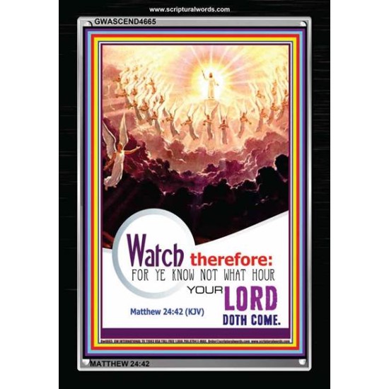 WATCH THEREFORE   Bible Verse Wall Art Frame   (GWASCEND4665)   