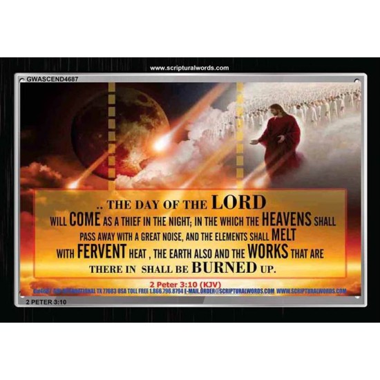 THE DAY OF THE LORD   Framed Scripture    (GWASCEND4687)   