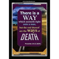 THERE IS A WAY THAT SEEMETH RIGHT   Framed Religious Wall Art    (GWASCEND4694)   