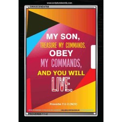 YOU WILL LIVE   Bible Verses Frame for Home   (GWASCEND4788)   "25x33"