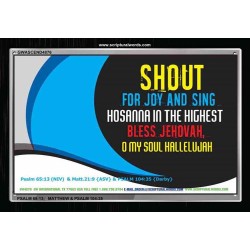 SHOUT FOR JOY   Bible Verses Poster   (GWASCEND4876)   