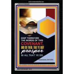THE WORDS OF THIS COVENANT   Bible Verses Frame   (GWASCEND5201)   